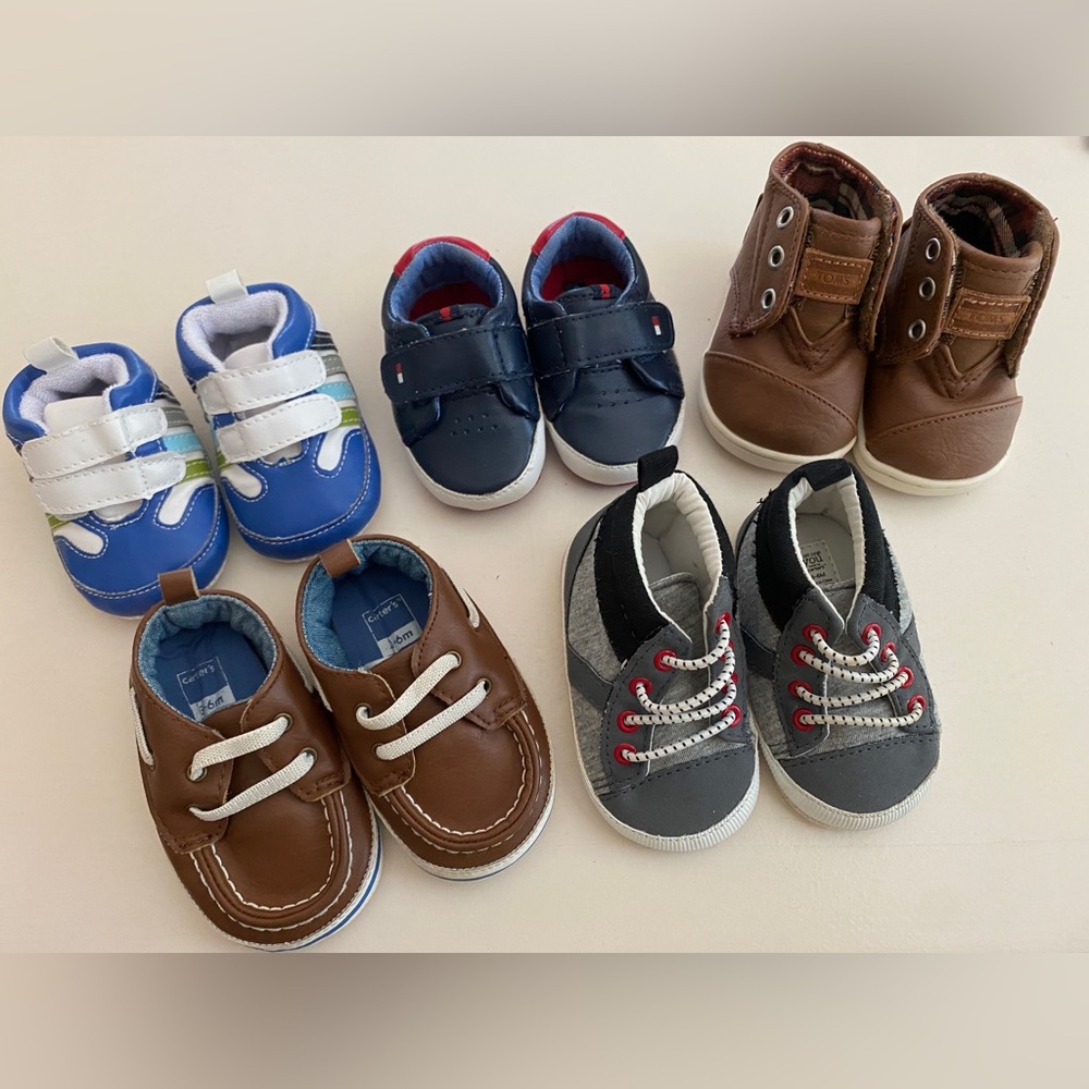 0-6 Months Baby Shoes - 5 Pair